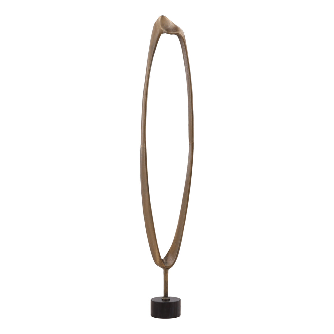 Stanfeld Sculpture Antique Brass Large — Front