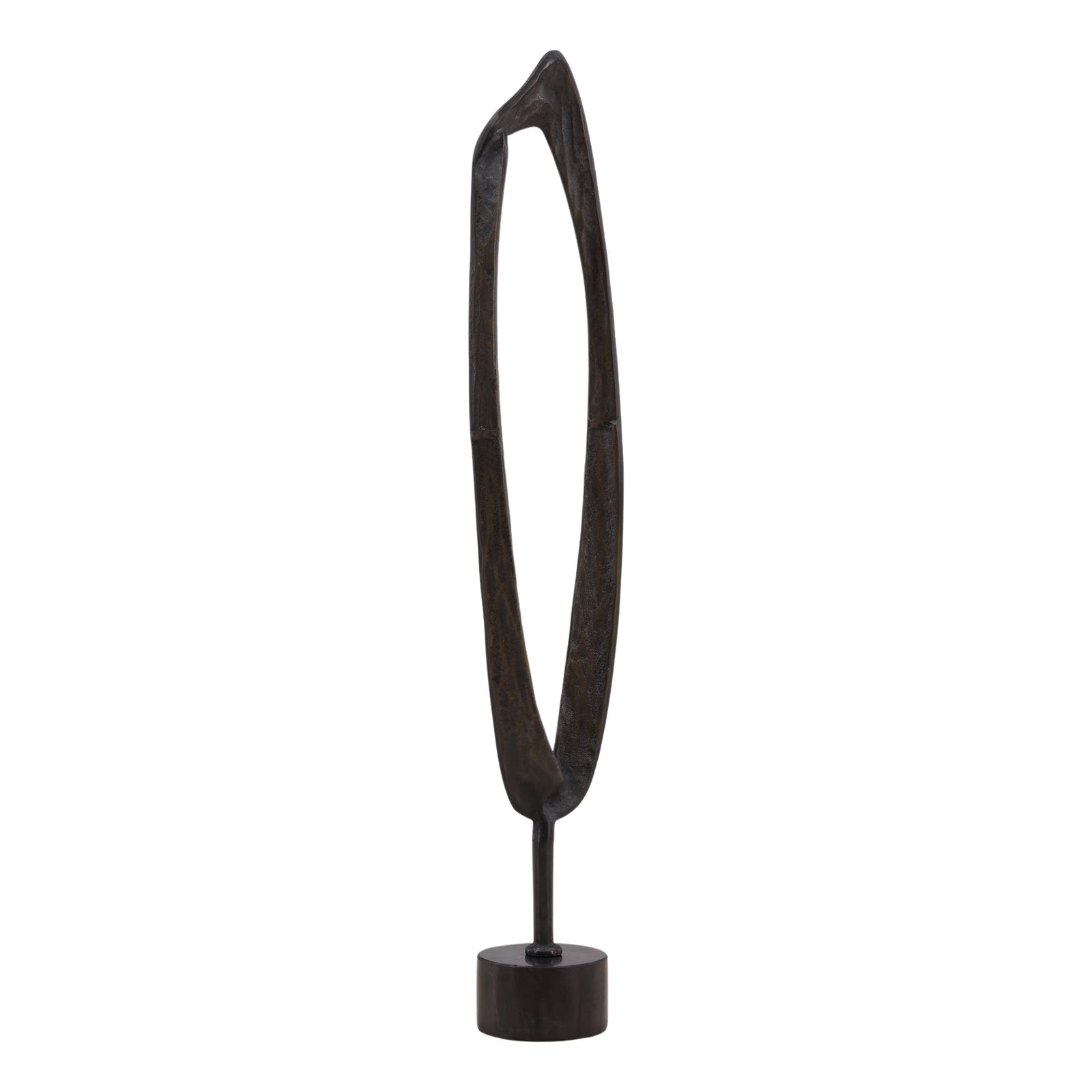 Stanfeld Sculpture Black Brass Small — Front Three-Quarter