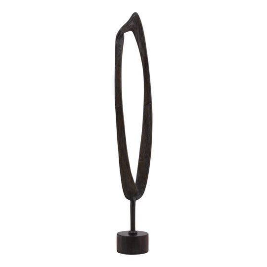 Stanfeld Sculpture Black Brass Small — Front Three-Quarter