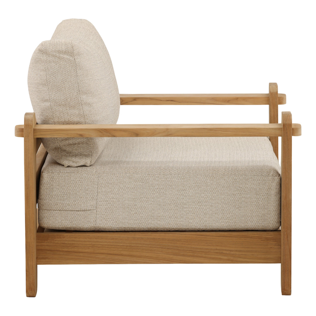 Julienne Outdoor Sofa Chair Taupe — Profile