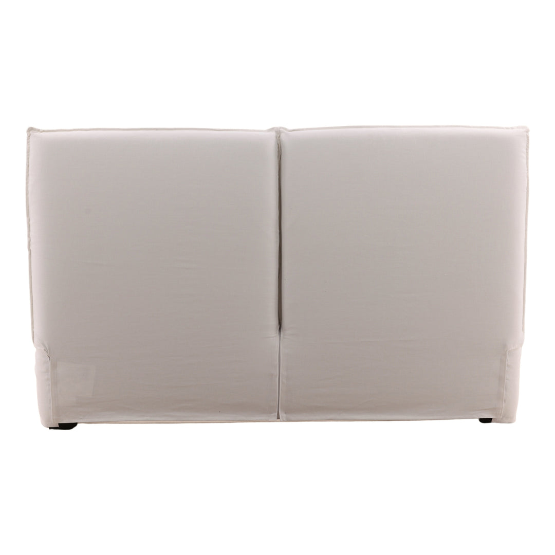 Omario Bed King Off White — Back