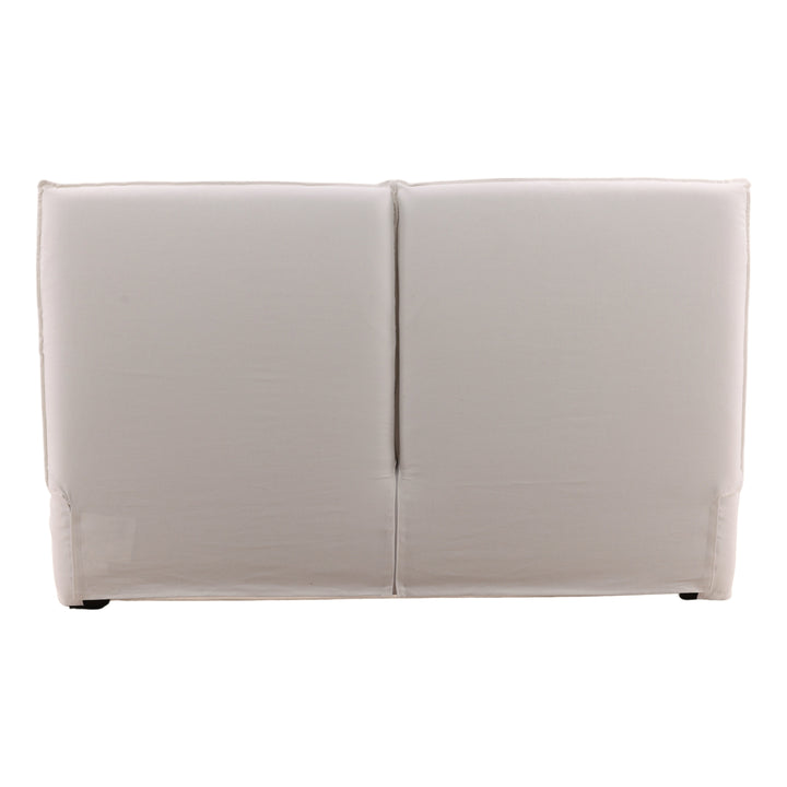 Omario Bed King Off White — Back