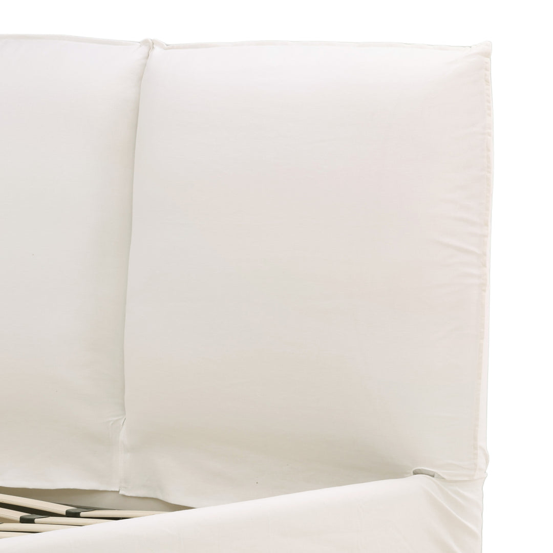 Omario Bed King Off White — Detail 2