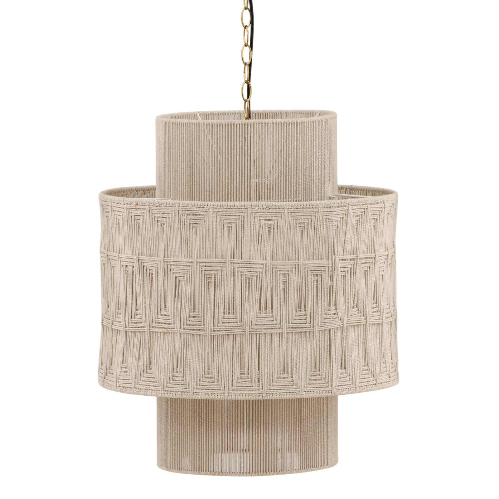 Brizza Pendant Light White — Front Three-Quarter