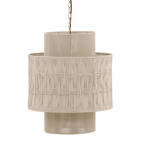 Brizza Pendant Light White — Front Three-Quarter