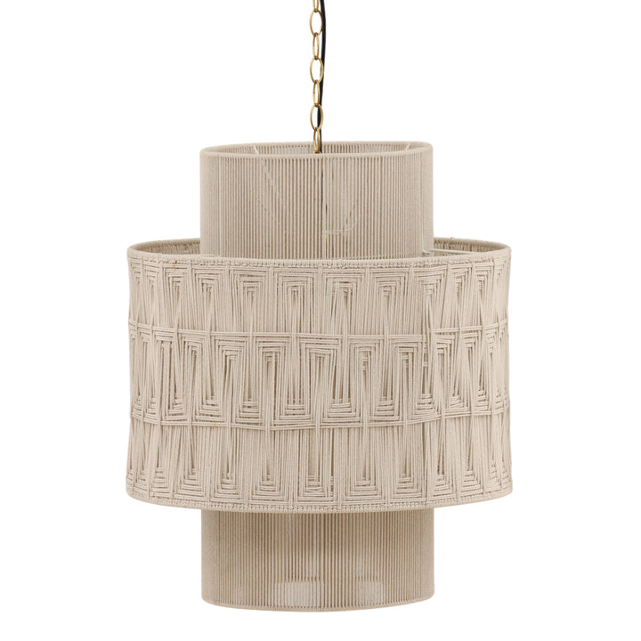 Brizza Pendant Light White — Front Three-Quarter