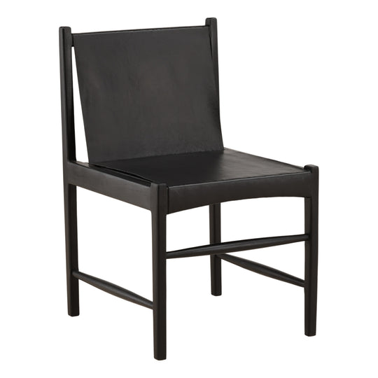 Celestina Dining Chair Black — Front Three-Quarter