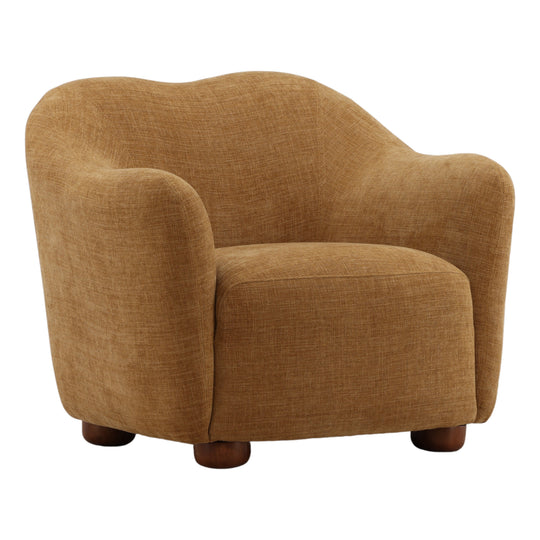 Francessa Sofa Chair Ochre — Front Three-Quarter