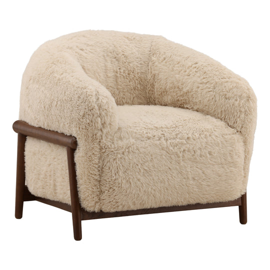 Prescot Occasional Chair Cream — Front Three-Quarter