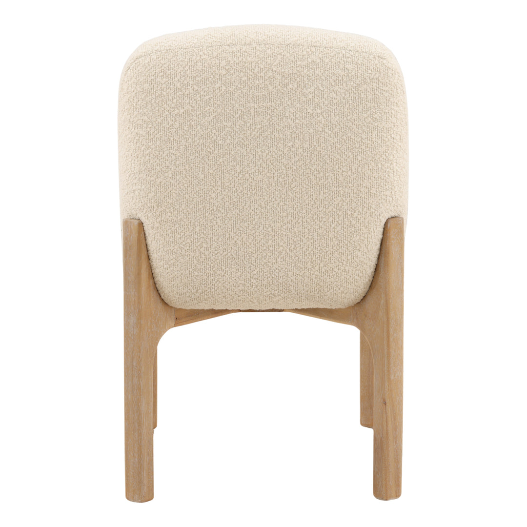 Emberly Dining Chair Set of 2 Cream — Back