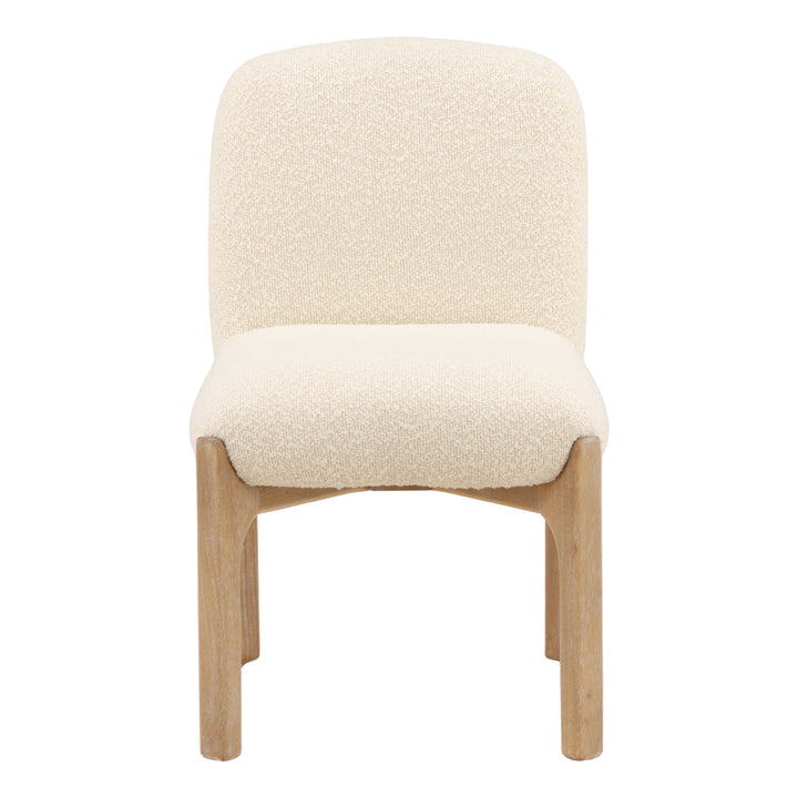 Emberly Dining Chair Set of 2 Cream — Front
