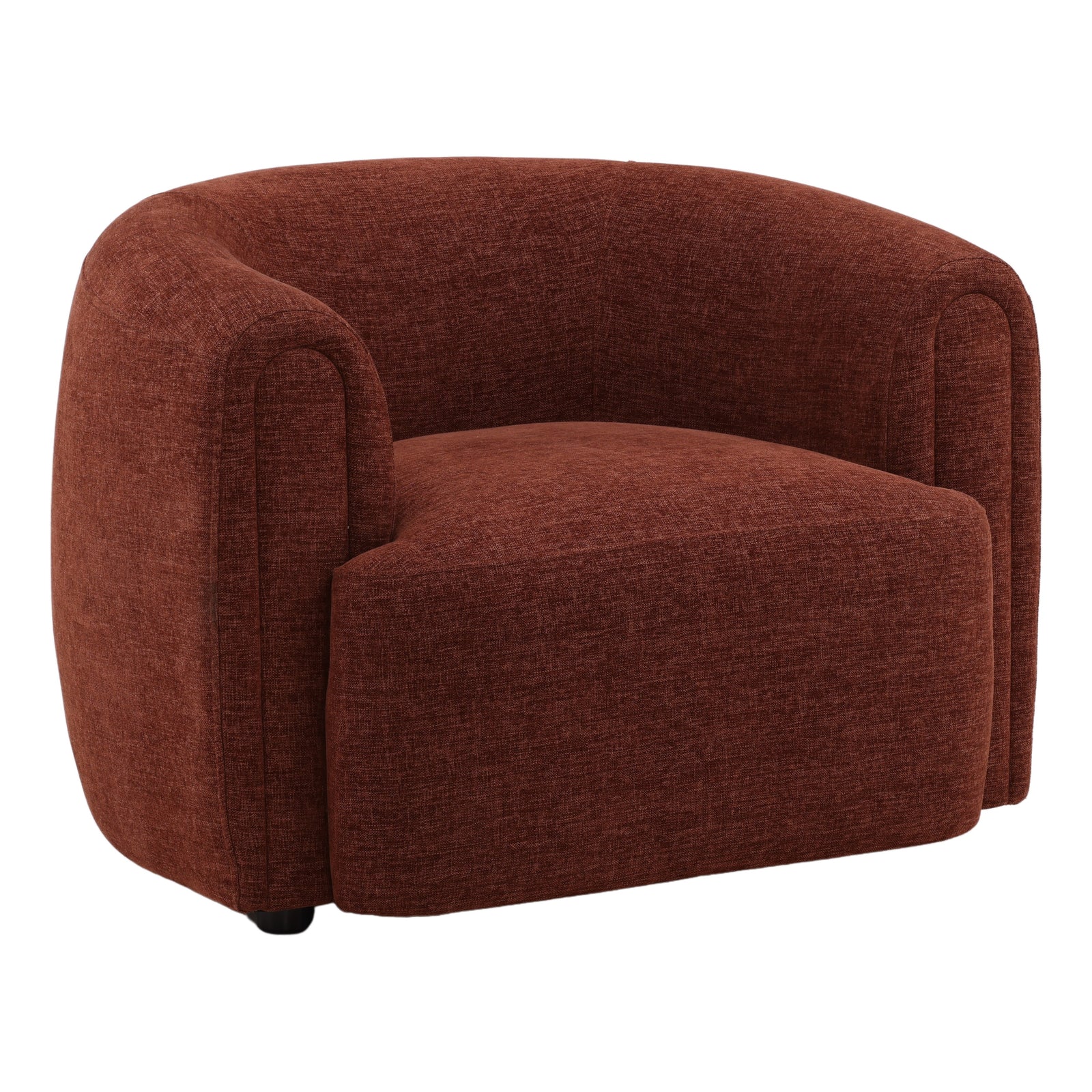 Iroa Occasional Chair Rust — Front Three-Quarter