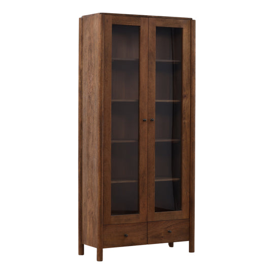 Reiku Cabinet Brown — Front Three-Quarter