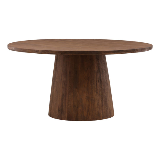 Praxtonn Dining Table Brown — Front Three-Quarter
