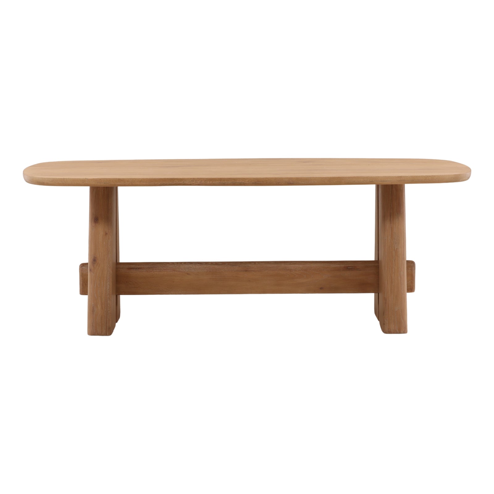 Hesston Dining Table Light Natural 84" — Front
