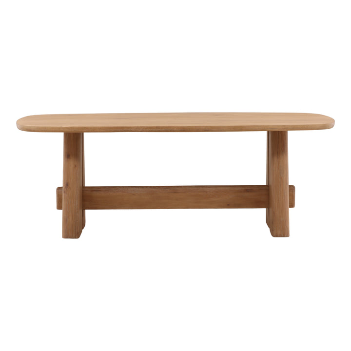 Hesston Dining Table Light Natural 84" — Front
