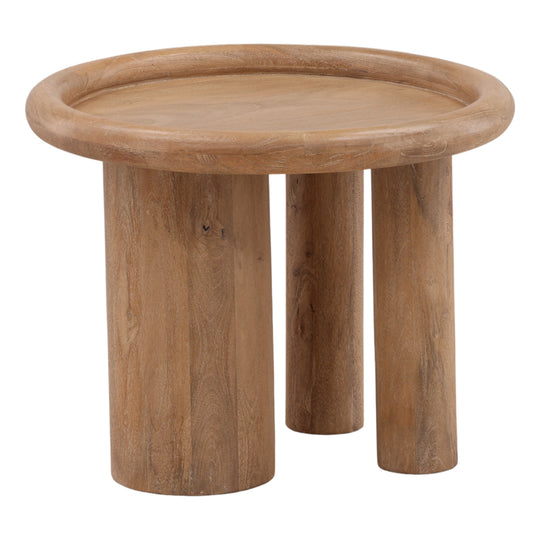Xanthose Side Table Light Natural — Front Three-Quarter