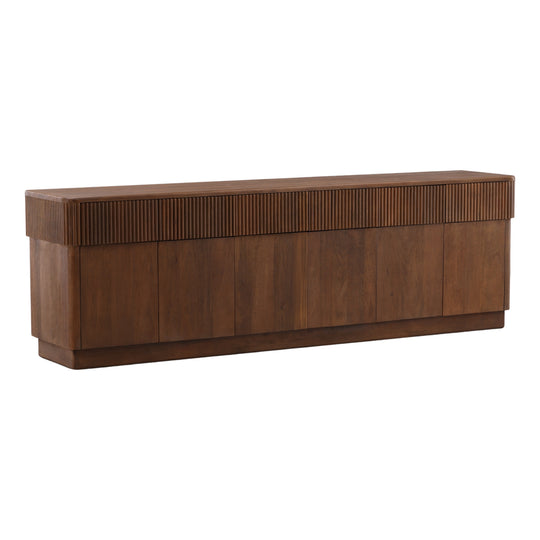Avelia Sideboard Brown — Front Three-Quarter