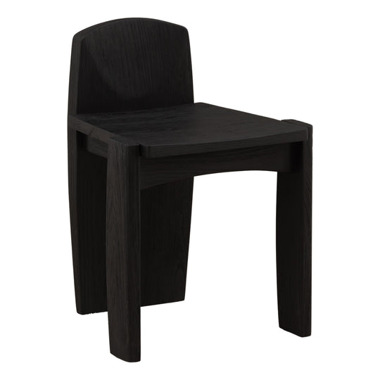 Bealin Stool Black — Front Three-Quarter