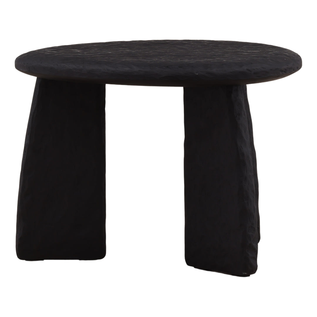 Beaux Side Table Black — Front