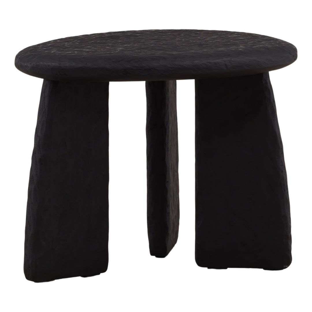 Beaux Side Table Black — Front Three-Quarter
