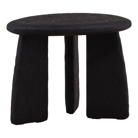 Beaux Side Table Black — Front Three-Quarter