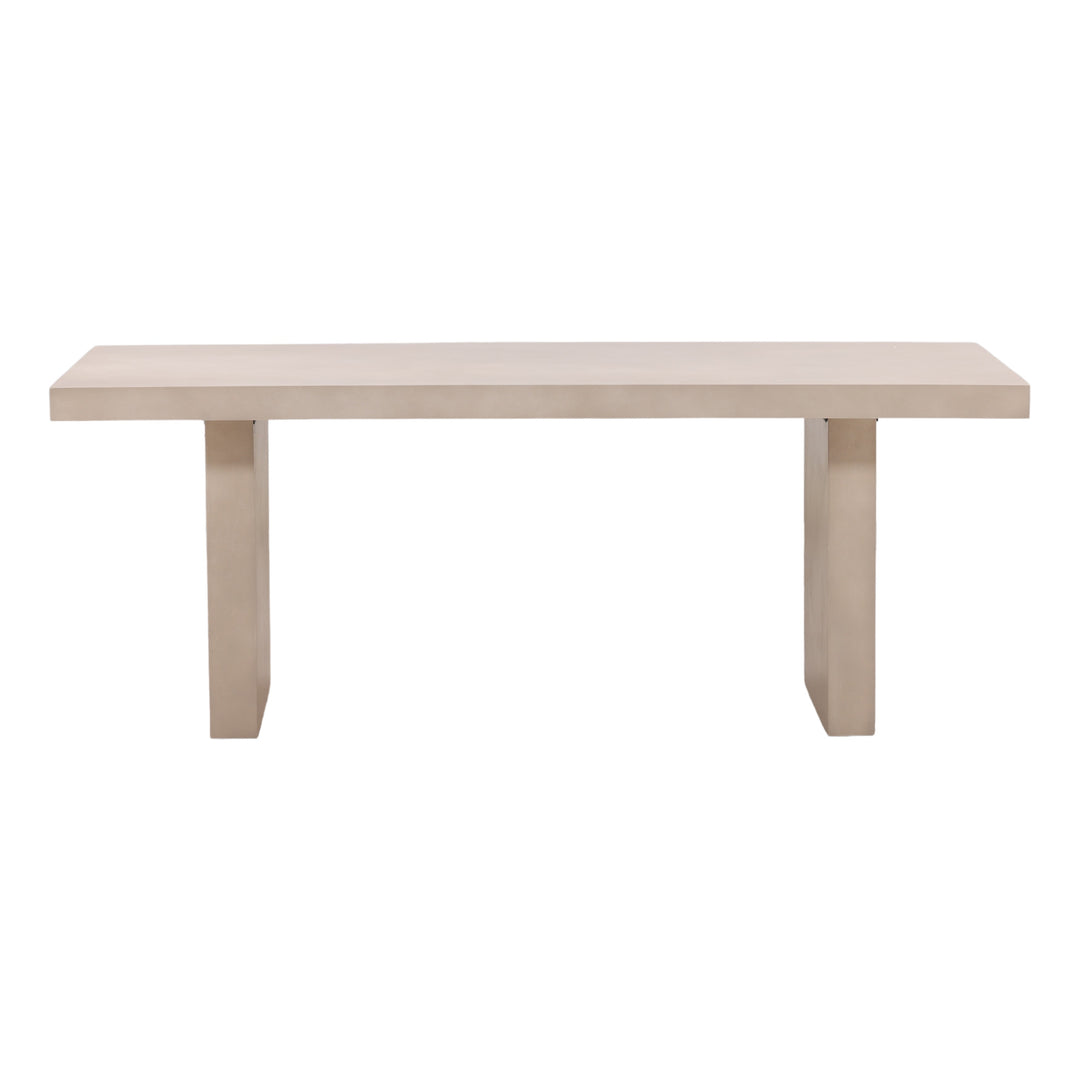 Santeen Outdoor Dining Table Sand — Front