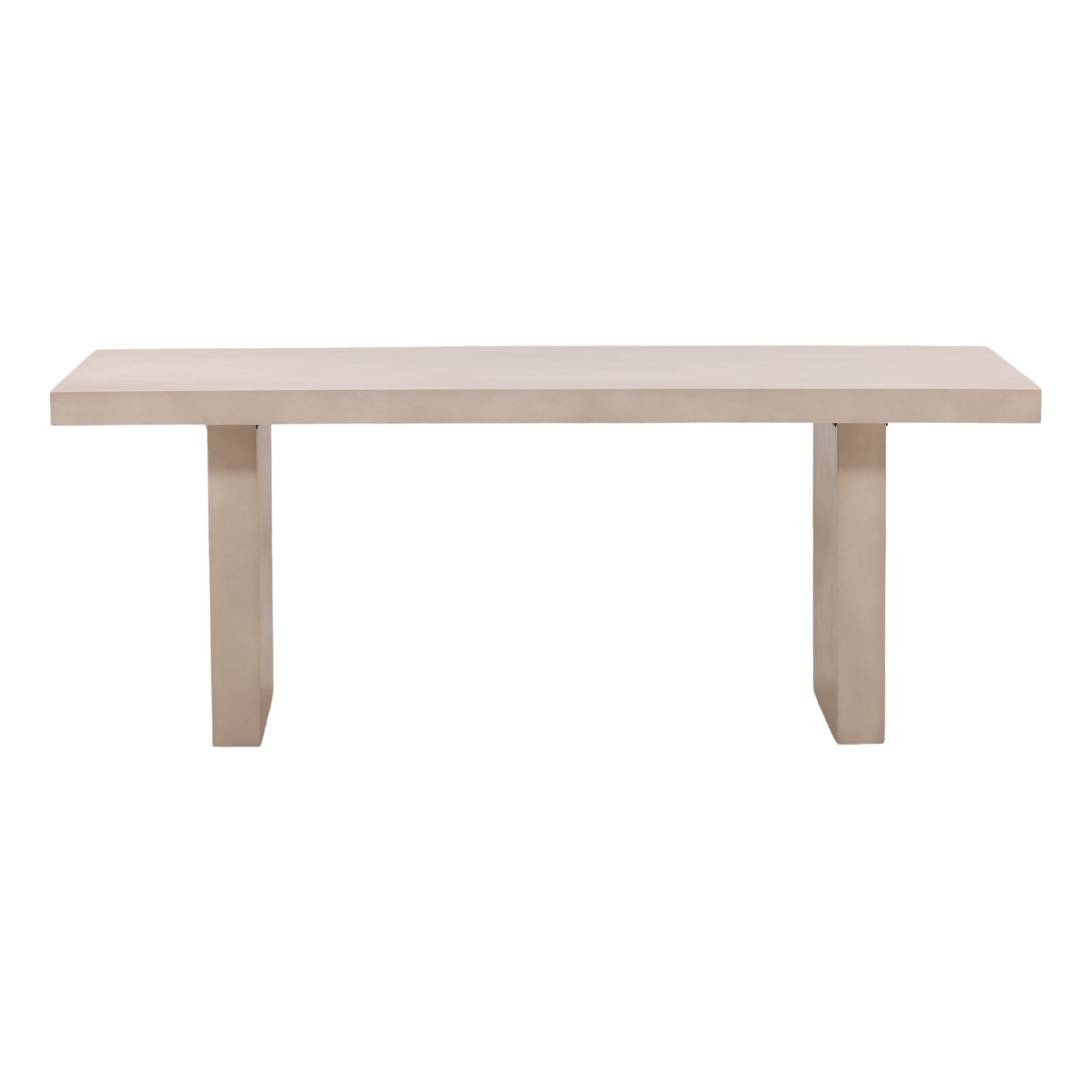 Santeen Outdoor Dining Table Sand — Front