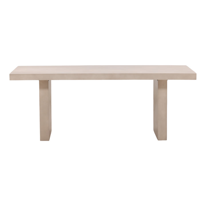 Santeen Outdoor Dining Table Sand — Front
