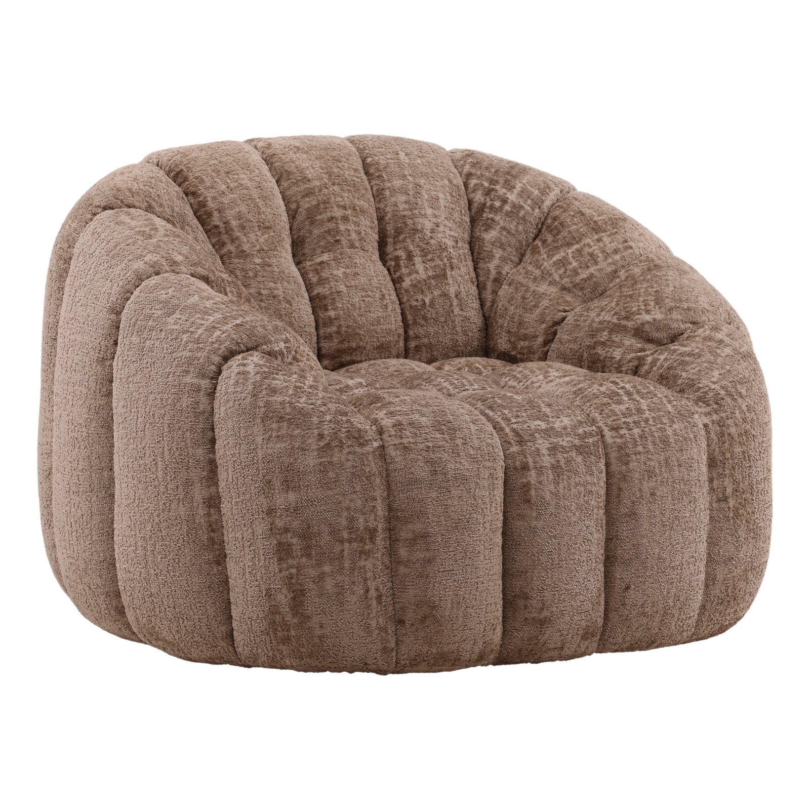 Rumie Swivel Chair Brown — Front Three-Quarter