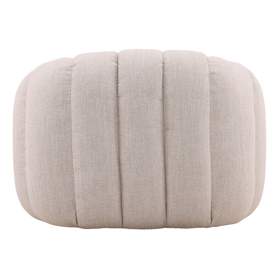 Rumie Swivel Chair Cream — Back