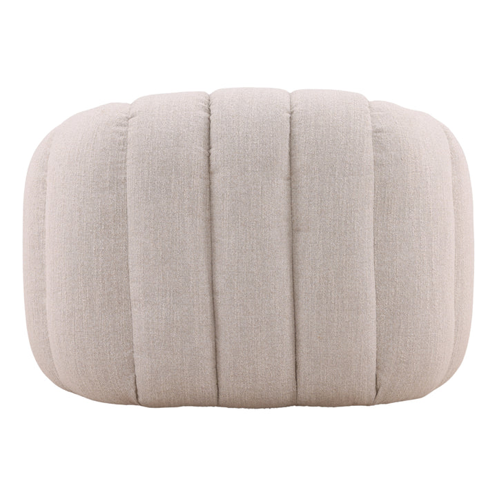 Rumie Swivel Chair Cream — Back