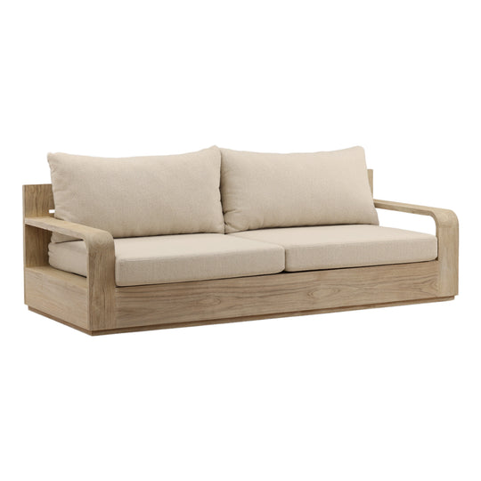 Lucrezia Outdoor Sofa Grey — Front Three-Quarter
