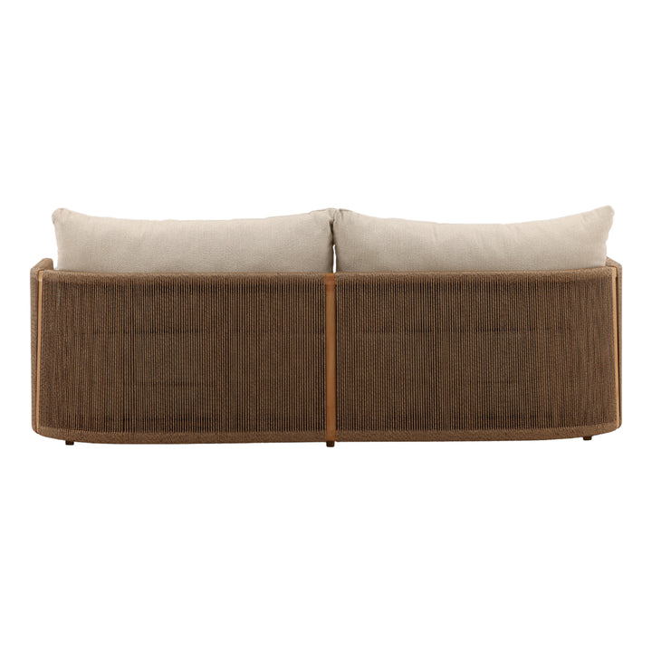 Zoisia Outdoor Sofa Sand — Back