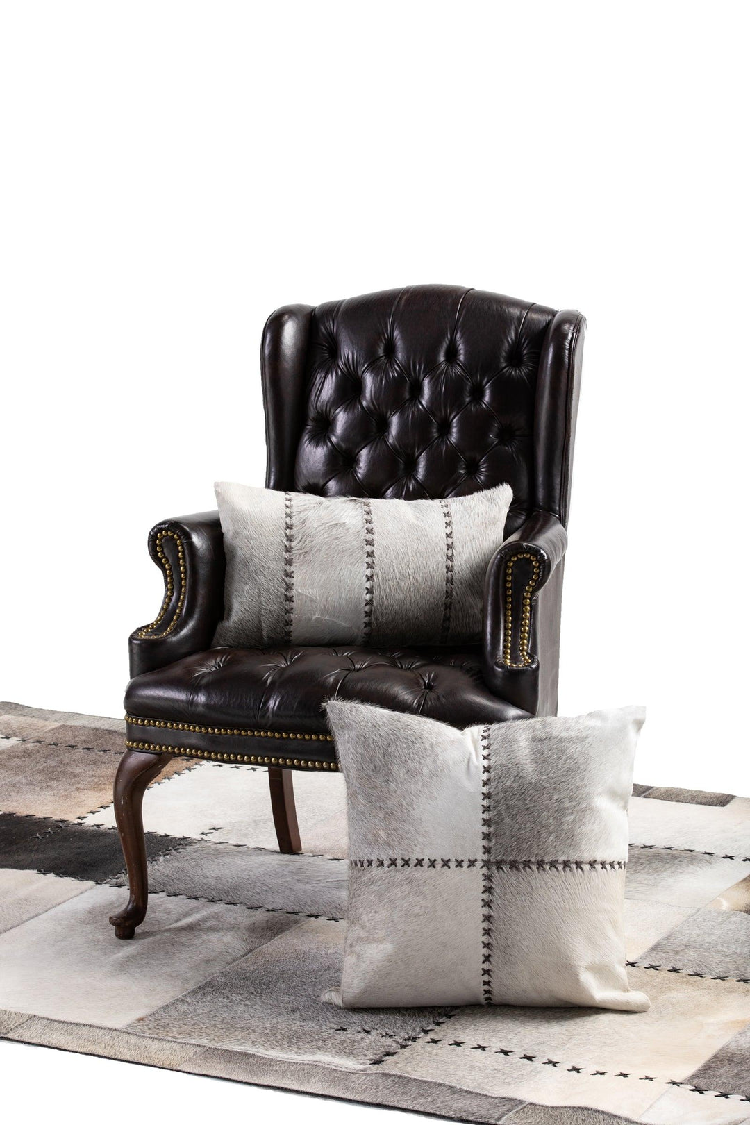 Cowhide Lumbar Cushion - AmericanHomeFurniture