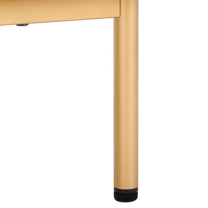 BLEACHED WHITE / GOLD LEGS / GOLD HANDLE