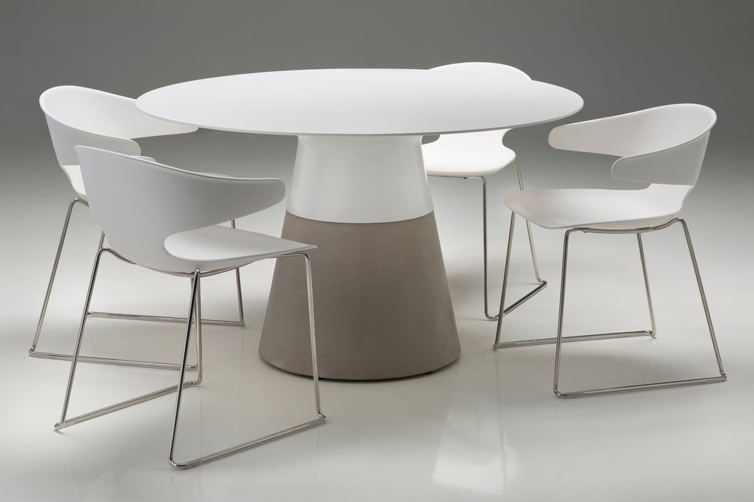 American Home Furniture | Mobital - MALDIVES 49" Dining Table Round Concrete Base