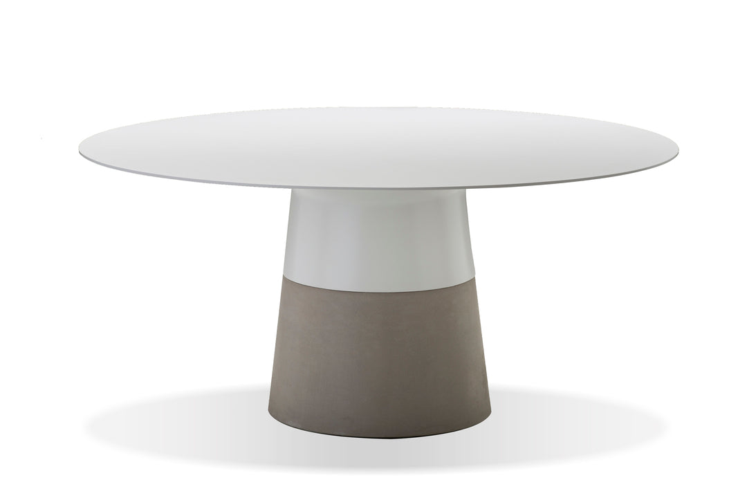 American Home Furniture | Mobital - MALDIVES 63" Dining Table Round Concrete Base