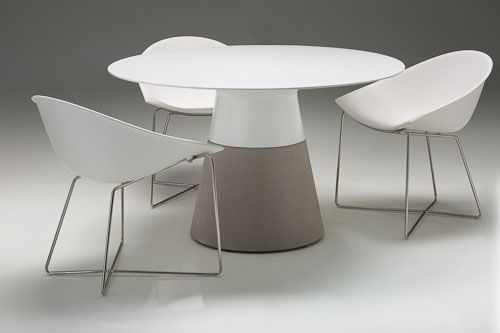 American Home Furniture | Mobital - MALDIVES 63" Dining Table Round Concrete Base