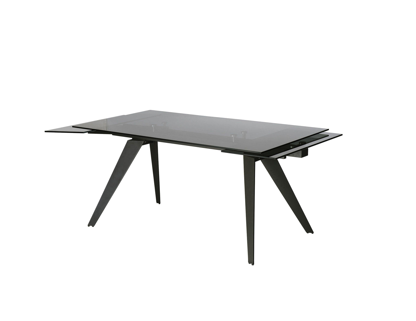 Mobital NOIRE Dining Table Double Extension Gunmetal Steel Base DINING TABLES