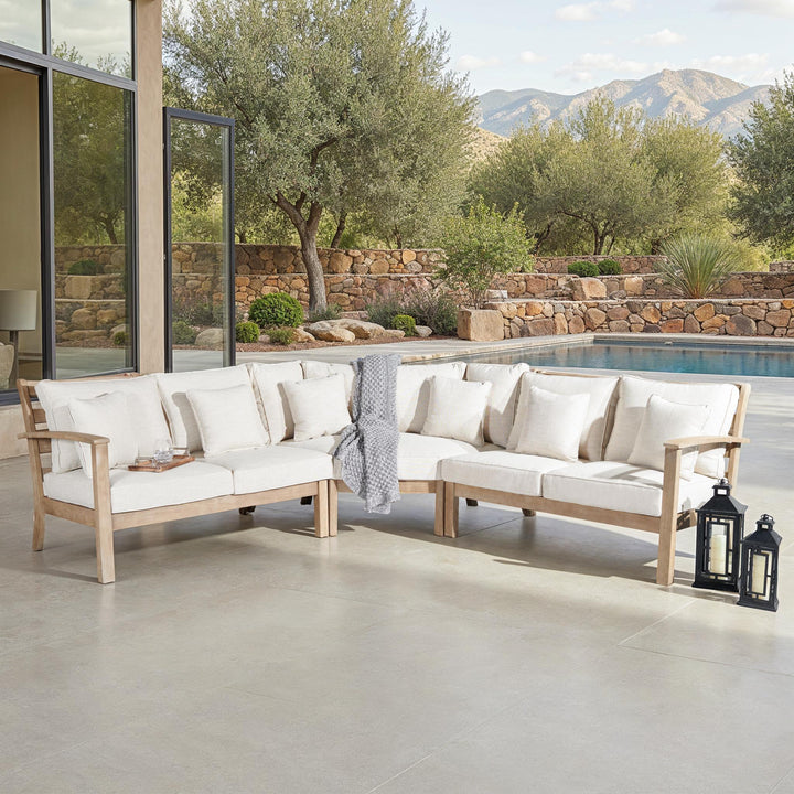 106.6"W x 106.6"D x 34.5"H / Natural/Beige