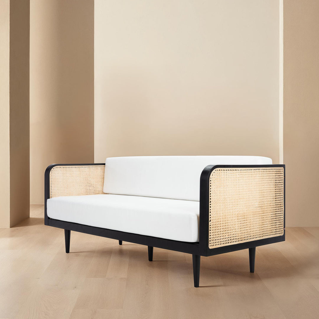 74.8"W x 32.7"D x 30.7"H / Black/Natural