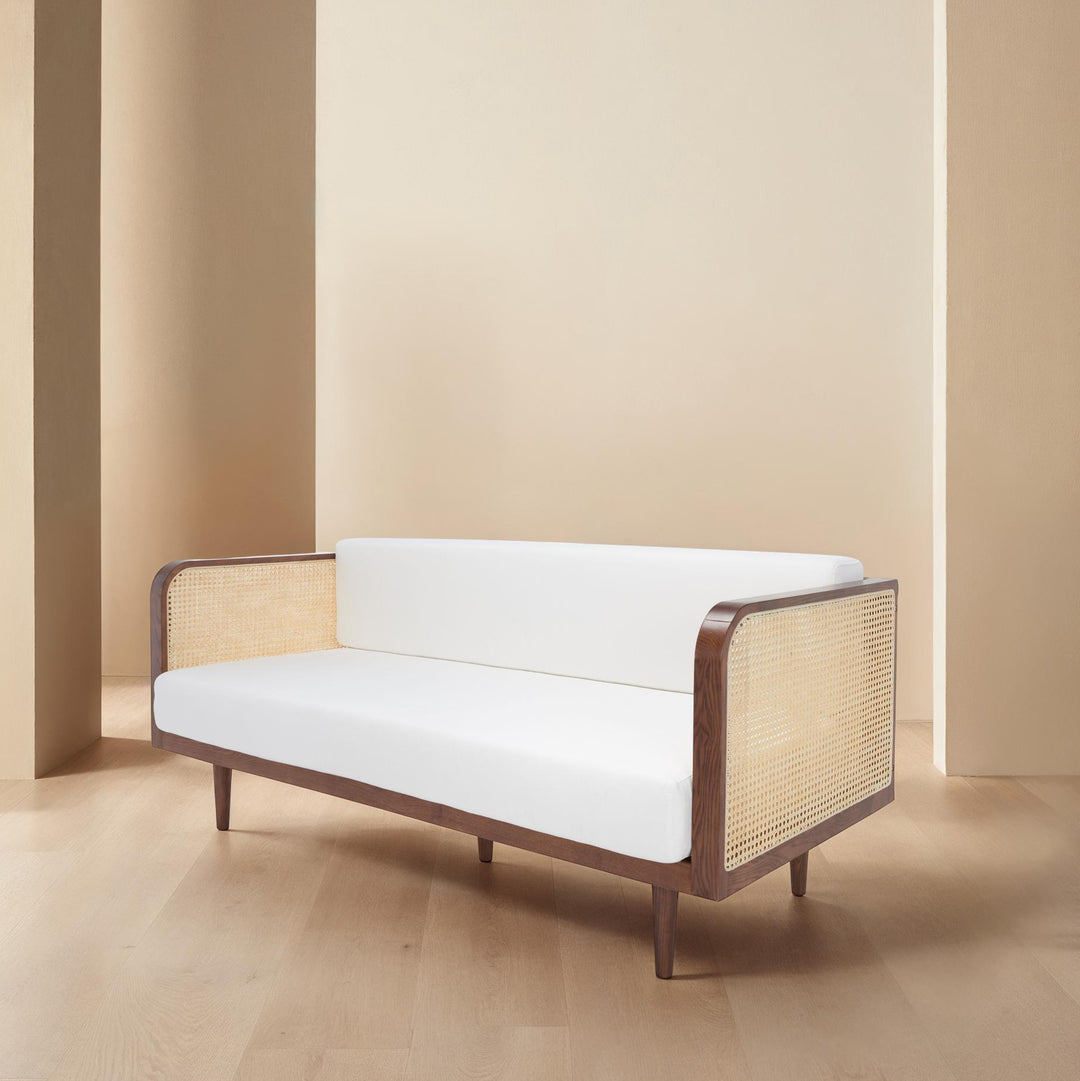 74.8"W x 32.7"D x 30.7"H / Walnut/Natural