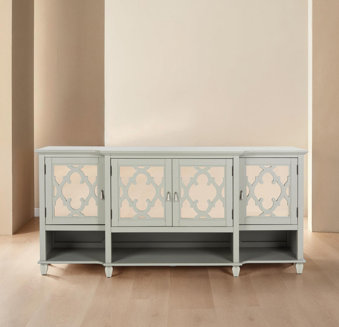 72"W x 19"D x 34"H / Grey