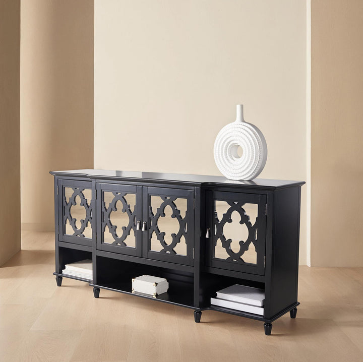 72"W x 19"D x 34"H / Black