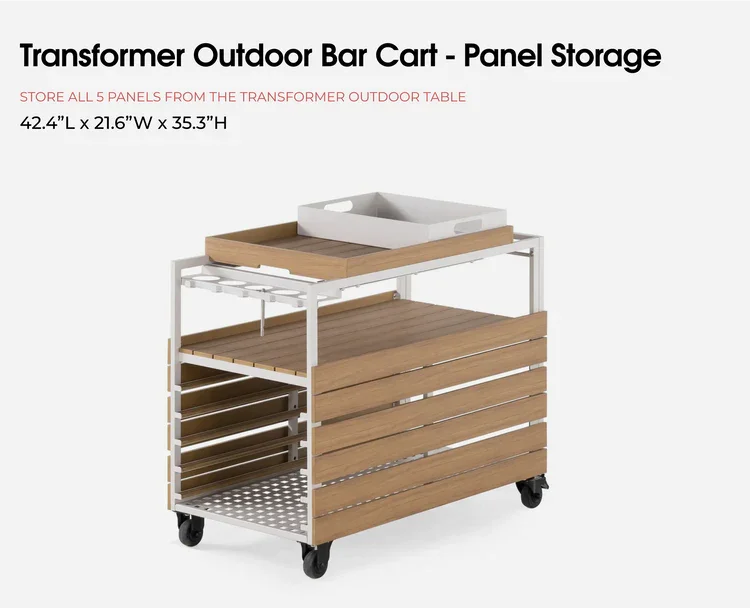 Transformer Outdoor Bar Cart
