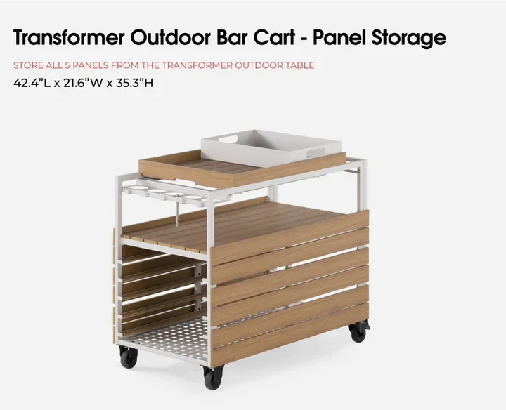 Transformer Outdoor Bar Cart
