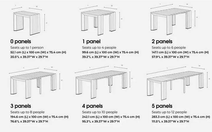 Transformer Outdoor Table Dining Set