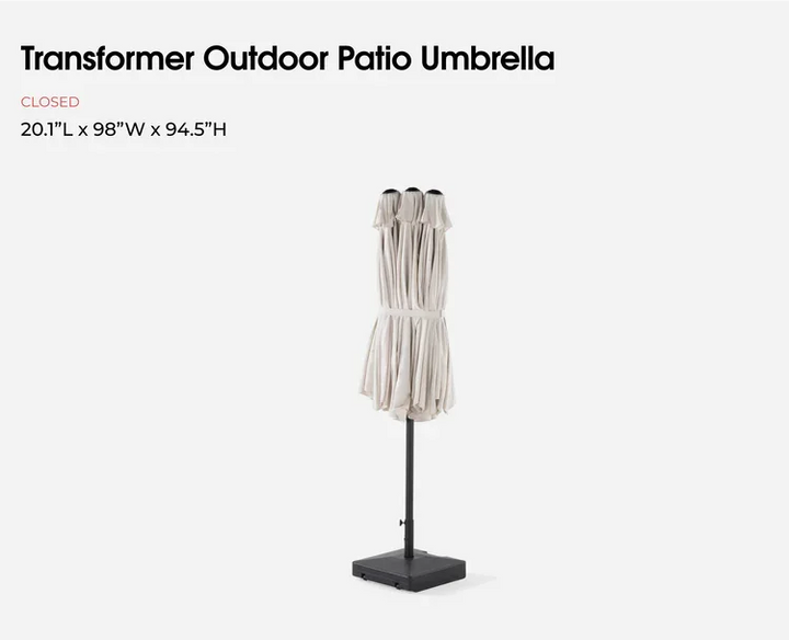 Transformer Outdoor Patio Umbrella