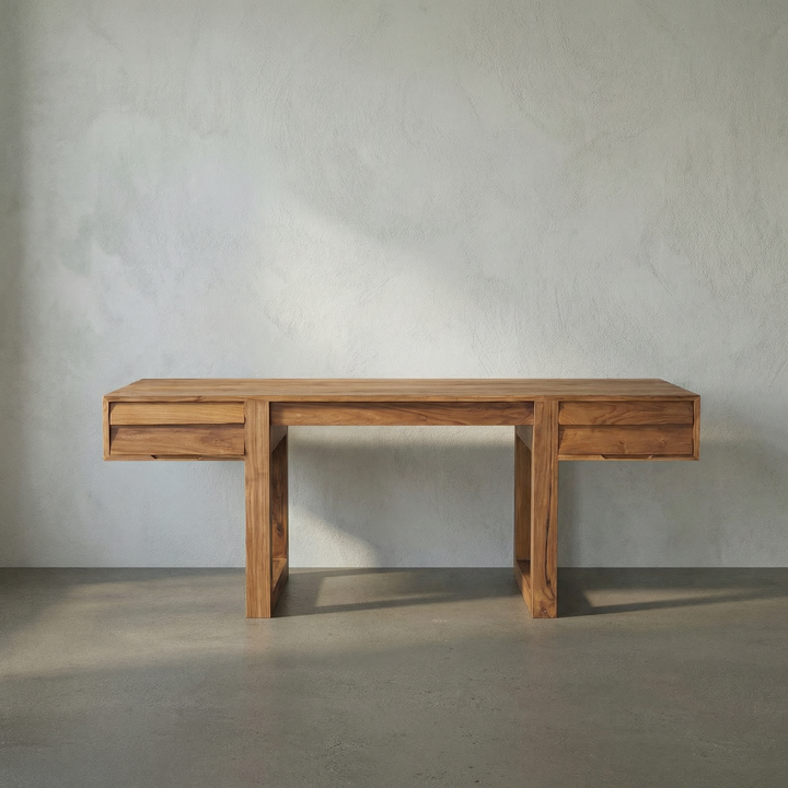 Noir - Newton Desk, Teak - EG-19T